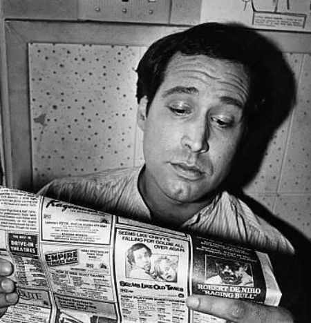   Chevy Chase, als er eine Pause von der Filmindustrie einlegte