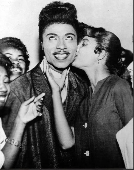 Ernestine Campbell com seu ex-marido Little Richard