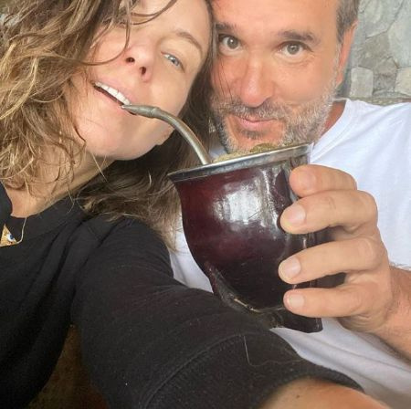   Dominika Paleta With Her Husband Fabián Ibarra