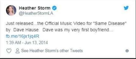   Heather Storm usciva con il cantante Dave Hause
