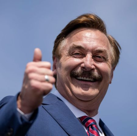   Erica Lueth's dad Mike Lindell