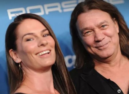 Eddie Van Hanel con su esposa Janie Liszewski