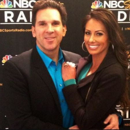 Erik Kuselias com sua segunda esposa Holly Sonders