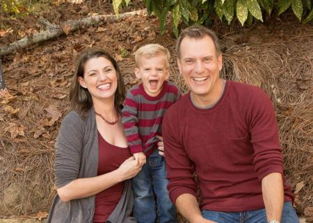   Allison Chinchar con il marito Mike Bettes e il figlio