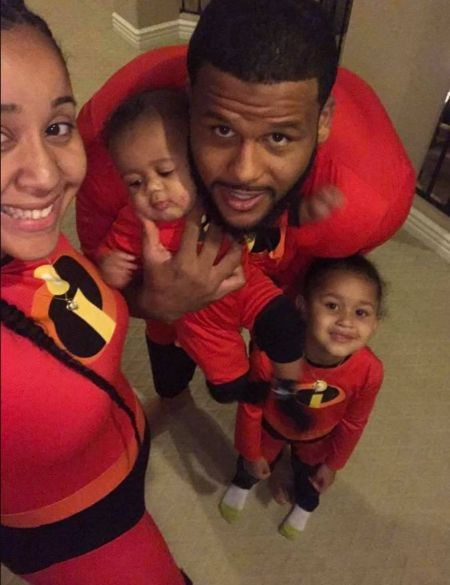   Jaelynn Blakey con il suo ragazzo Aaron Donald e Kids