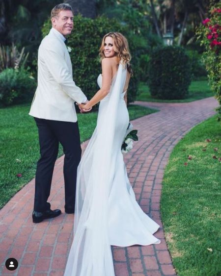 Catherine y Troy el día de su boda en 2017
