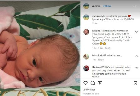 Lyla Aranya Wilson, la hija recién nacida del actor de Wedding Crashers Owen Wilson y Varunie Vongsvirates