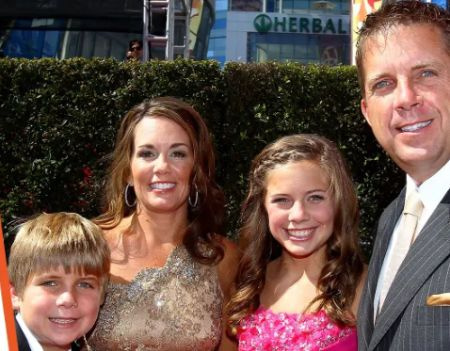   Meghan Payton con i suoi genitori Sean Payton e Beth Shuey & Brother