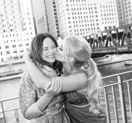   Tracee Chelios e la sua famiglia sono in buoni rapporti