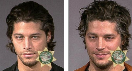 (Izquierda) Skylar's father arrested for DUI. (right) Skylar's father arrested for probation violence