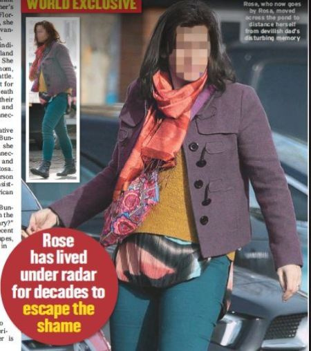   Globe Magazine presentando la imagen de Ted Bundy y Carole Ann Boone's daughter, Rose Bundy.