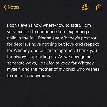 Chase Severino ex-novia Whitney Thore Ruptura