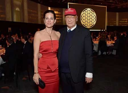   Niki Lauda y su segunda esposa, Birgit Wetzinger