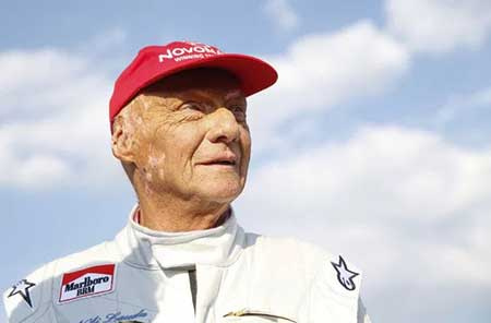   Lukas Lauda heredó gran parte del padre Niki Lauda's fortune