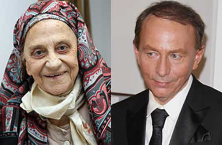   Michel Houellebecq e sua madre