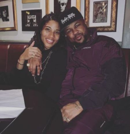 La mère de quatre enfants, Lalonne Martinez avec son mari, The Dream, également chanteur et producteur de disques.