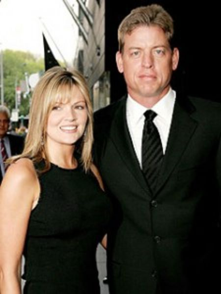 Rhonda Worthey con su exmarido Troy Aikman