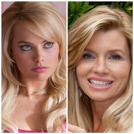 Margot Robbie (izquierda) y Nadine Caridi (derecha)
