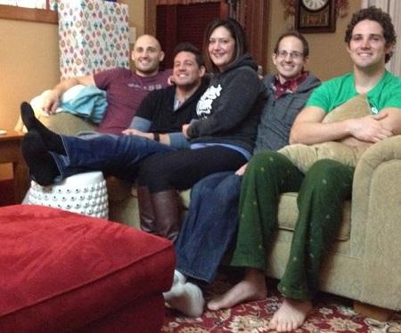 Peter Nottoli com sua família.