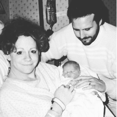 Narvel con su ex mujer Reba y su hijo