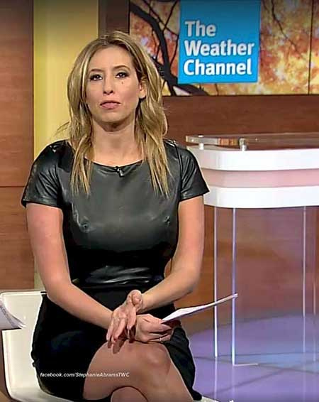   La meteorologa del canale meteo, Stephanie Abrams