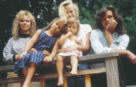   Victoria avec son ex-mari et ses enfants