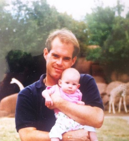 Natalie com seu pai Joe Buck