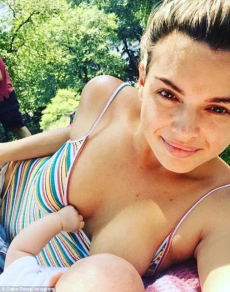 Chloe Lacey defiende la lactancia materna.