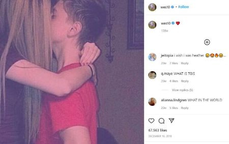   Weston Kourey con la sua presunta ragazza nel dicembre 2018.