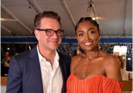   La vincitrice del Tony Patina Miller con suo marito e regista di Windstream Energy, David Mars.