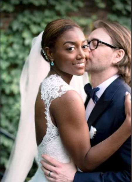   Patina Miller con suo marito David.