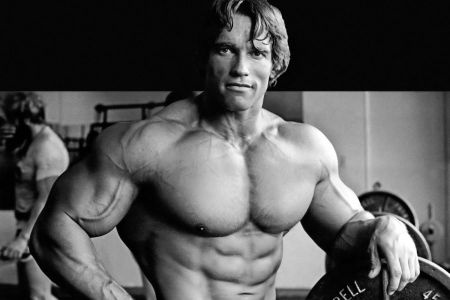 Christopher Schwarzenegger's father Arnold during his bodybuilding days