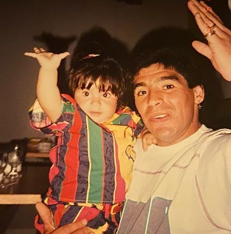 Diego Armando com Giannina.