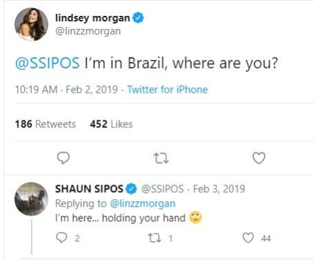 Shaun Sipos em um relacionamento com a atriz Lindsey Morgan