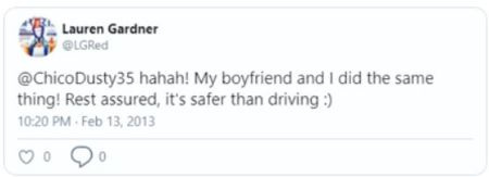   Gardner affronta sottilmente il suo stato sentimentale