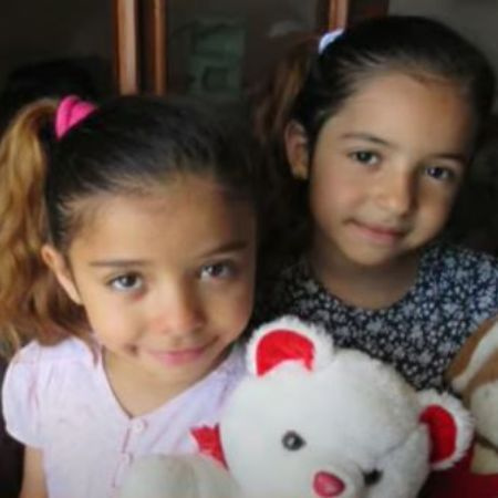 Yvette Prieto y Michael Jordan's daughter Ysabel and Victoria