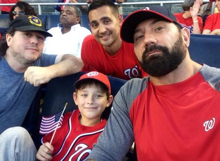 Angie's husband Dave with his son Oliver