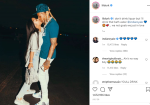 Lil Durk avec sa nouvelle petite amie, India Royale