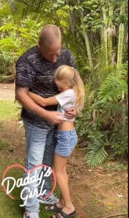   Brahman Galanti trifft seine Tochter Madalynn Grace Galanti nach vier Jahren