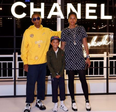   Rocket Ayer Williams, Pharrell Williams e Helen Lasichanh's son