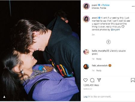   Avani Gregg con il suo fidanzato Anthony