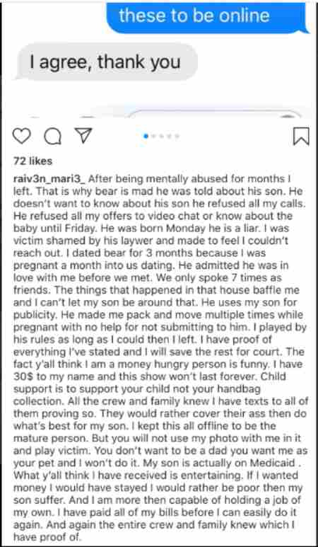 Raven's text