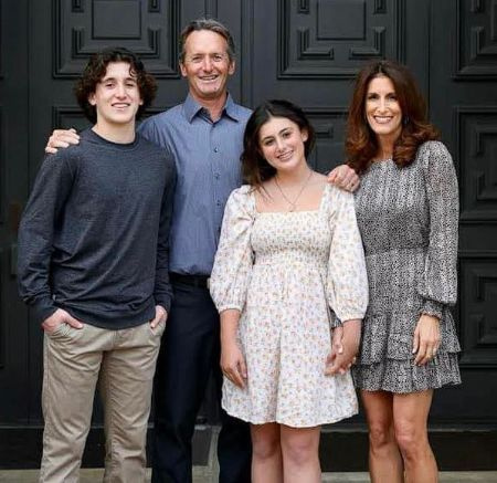   Jennifer Michaels Cohn con la sua famiglia.
