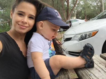   Lilianet Solares con suo figlio Christopher 'CJ' Tamburello Jr.