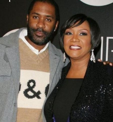   La cantante dei New Attitude, Patti LaBelle, con il suo manager e il figlio Zuri Kye Edwards.