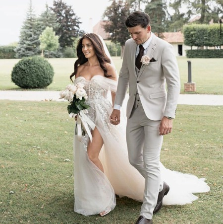 Foto de boda de Fern Hawkins y Harry Maguire