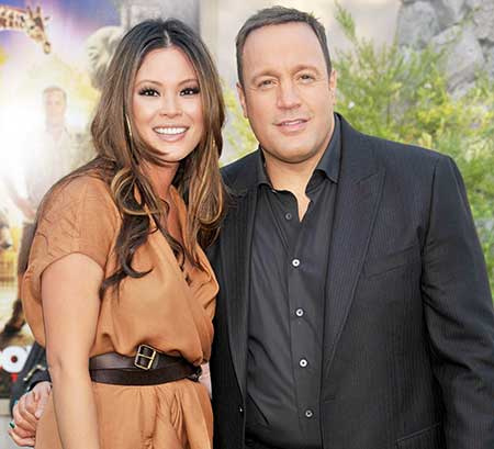 Kevin James e sua esposa, Steffiana da Cruz