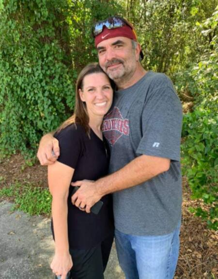 Amanda Brumfield avec son mari Chris