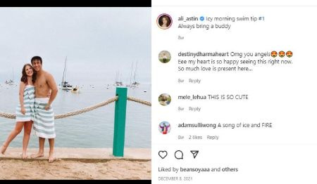 Ali actualmente está saliendo con el ex concursante de Masterchef US, Adam Wong.