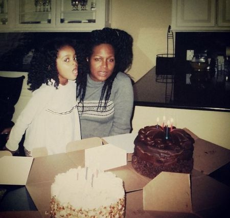 bailei con su mamá michel'le on Her Fourth Birthday